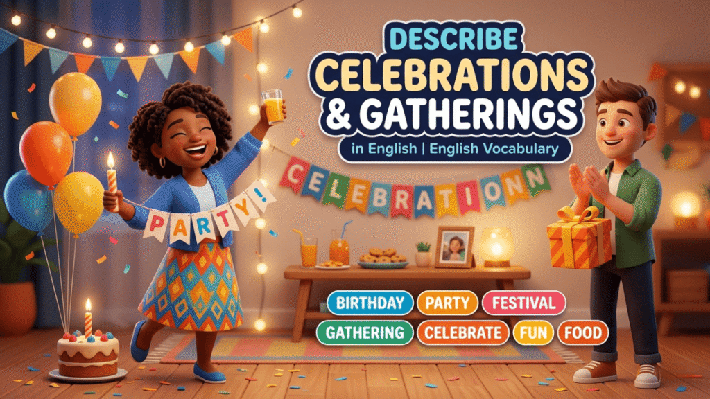 Celebration vocabulary for IELTS