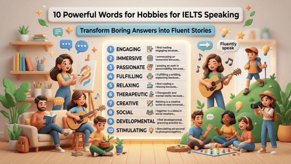 Vocabulary for Hobbies for IELTS Speaking